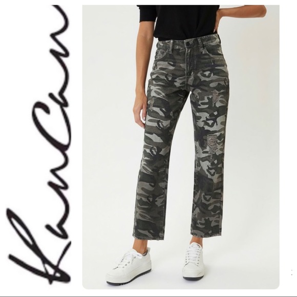 KanCan Denim - KanCan Wilder Camo High Rise Boyfriend Jeans